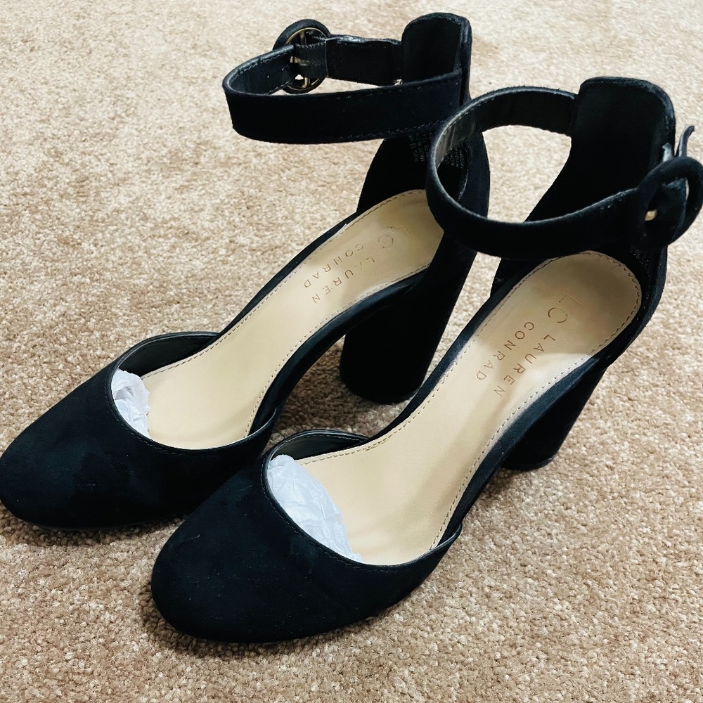 5.5 Black Ankle Strap Heels